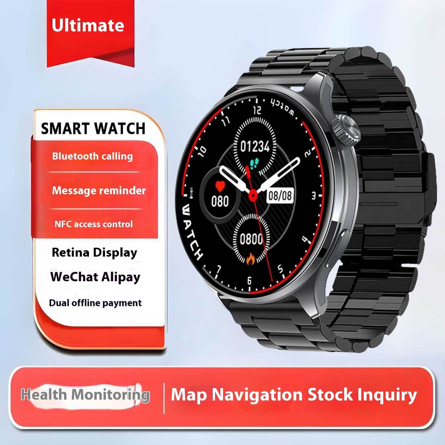 Detection Multi-function Monitoring Watch Health Sports High Precision